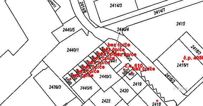 Chomutov 45052310 na parcele st. 5593 v KÚ Chomutov I, Katastrální mapa