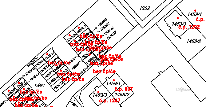 Orlová 38216311 na parcele st. 1508/31 v KÚ Poruba u Orlové, Katastrální mapa