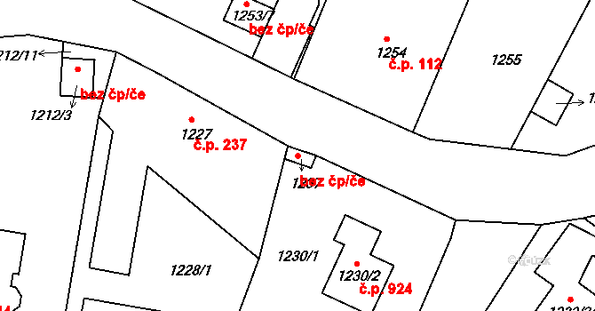 Liberec 47146311 na parcele st. 1237 v KÚ Starý Harcov, Katastrální mapa