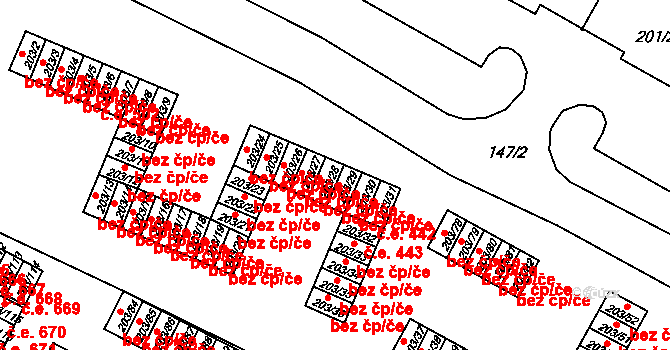 Tachov 50021311 na parcele st. 203/28 v KÚ Tachov, Katastrální mapa