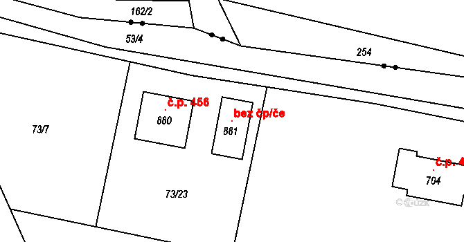 Frýdlant nad Ostravicí 115831312 na parcele st. 881 v KÚ Nová Ves u Frýdlantu nad Ostravicí, Katastrální mapa