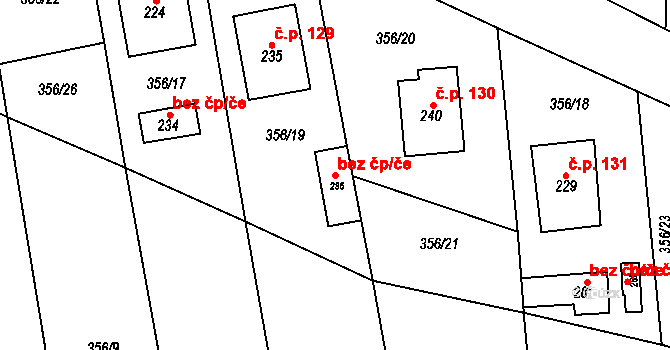 Znojmo 41380312 na parcele st. 236 v KÚ Mramotice, Katastrální mapa