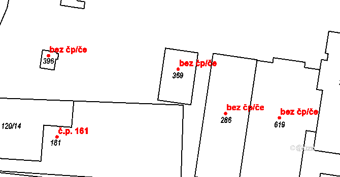 Měšice 41762312 na parcele st. 369 v KÚ Měšice u Prahy, Katastrální mapa