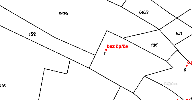 Hradec nad Moravicí 42902312 na parcele st. 7 v KÚ Jakubčovice, Katastrální mapa