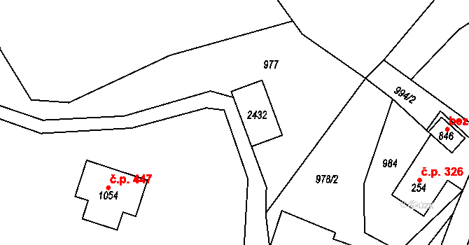 Hanušovice 44875312 na parcele st. 90/2 v KÚ Hanušovice, Katastrální mapa