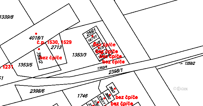 Hranice 47803312 na parcele st. 1871/4 v KÚ Hranice, Katastrální mapa