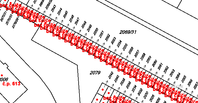 Krnov 39526313 na parcele st. 2052 v KÚ Krnov-Horní Předměstí, Katastrální mapa