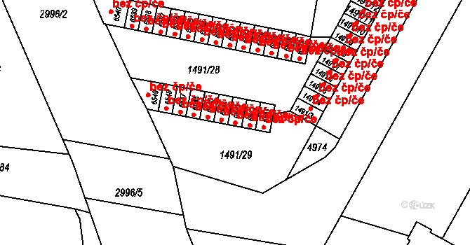 Pardubice 40393313 na parcele st. 6543 v KÚ Pardubice, Katastrální mapa