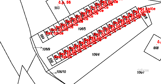 Žebrák 47047313 na parcele st. 544 v KÚ Žebrák, Katastrální mapa