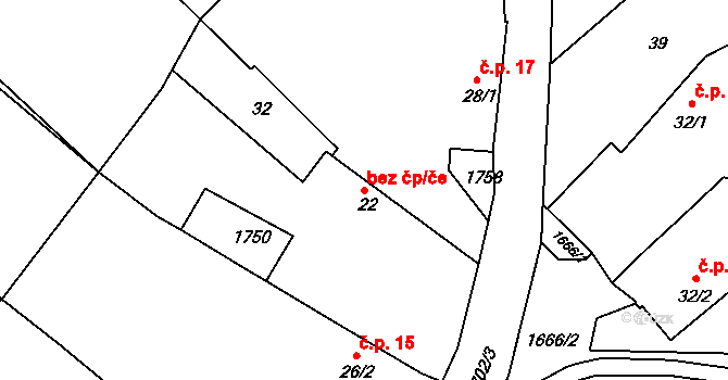 Měrunice 16, Katastrální mapa