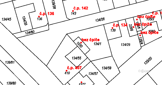 Kralupy nad Vltavou 45389314 na parcele st. 1030 v KÚ Lobeček, Katastrální mapa