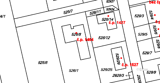 Kylešovice 1464, Opava na parcele st. 526/8 v KÚ Kylešovice, Katastrální mapa