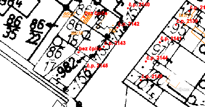 Podlusky 2143, Roudnice nad Labem na parcele st. 153 v KÚ Podlusky, Katastrální mapa