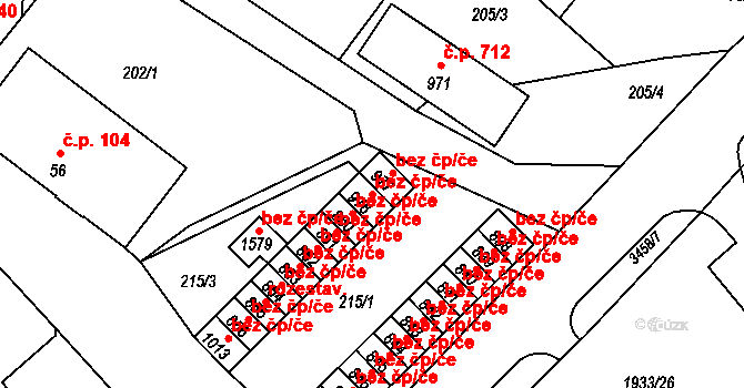 Rtyně v Podkrkonoší 42690315 na parcele st. 976 v KÚ Rtyně v Podkrkonoší, Katastrální mapa