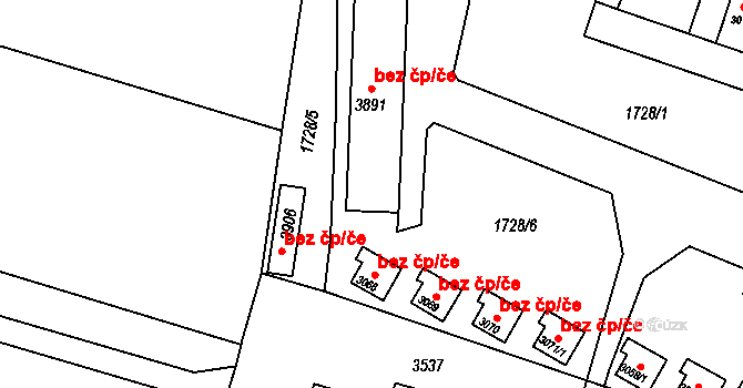 Hořice 43129315 na parcele st. 3072 v KÚ Hořice v Podkrkonoší, Katastrální mapa