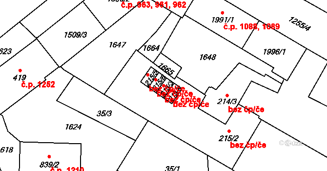 Přeštice 47417315 na parcele st. 215/3 v KÚ Přeštice, Katastrální mapa