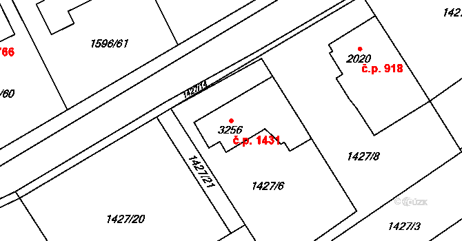 Beroun-Město 1431, Beroun na parcele st. 3256 v KÚ Beroun, Katastrální mapa