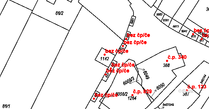 Polešovice 45869316 na parcele st. 1142 v KÚ Polešovice, Katastrální mapa