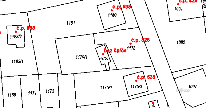 Velké Opatovice 41358317 na parcele st. 1179/2 v KÚ Velké Opatovice, Katastrální mapa