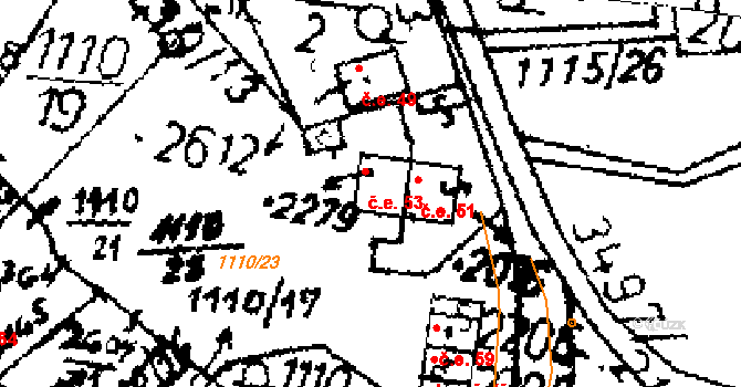 Byšičky 53, Lysá nad Labem na parcele st. 2279 v KÚ Lysá nad Labem, Katastrální mapa