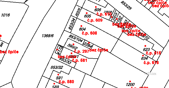 Blansko 41349318 na parcele st. 2284 v KÚ Blansko, Katastrální mapa