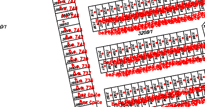 Orlová 43942318 na parcele st. 3152 v KÚ Horní Lutyně, Katastrální mapa