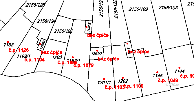 Choceň 45475318 na parcele st. 1201/2 v KÚ Choceň, Katastrální mapa