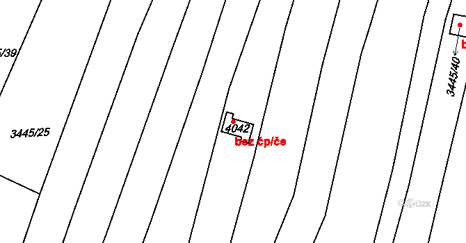 Kunovice 47923318 na parcele st. 4042 v KÚ Kunovice u Uherského Hradiště, Katastrální mapa