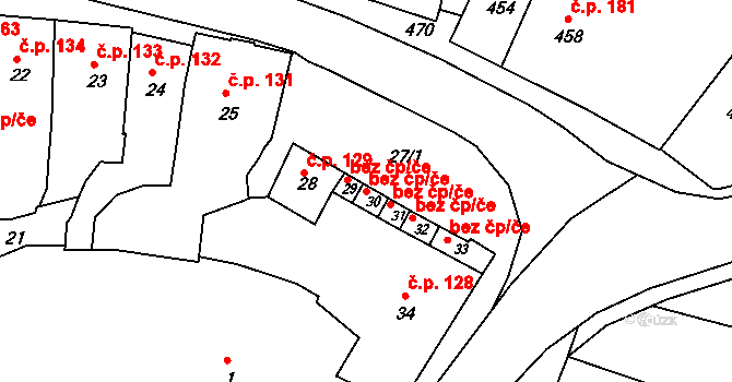 Třešť 50462318 na parcele st. 30 v KÚ Třešť, Katastrální mapa