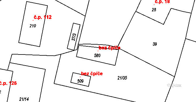Olbramovice 103027319 na parcele st. 580 v KÚ Olbramovice u Votic, Katastrální mapa