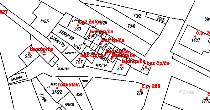 Hrušovany nad Jevišovkou 47827319 na parcele st. 1609 v KÚ Hrušovany nad Jevišovkou, Katastrální mapa