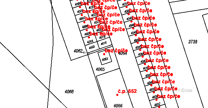 Mimoň 49748319 na parcele st. 4063 v KÚ Mimoň, Katastrální mapa