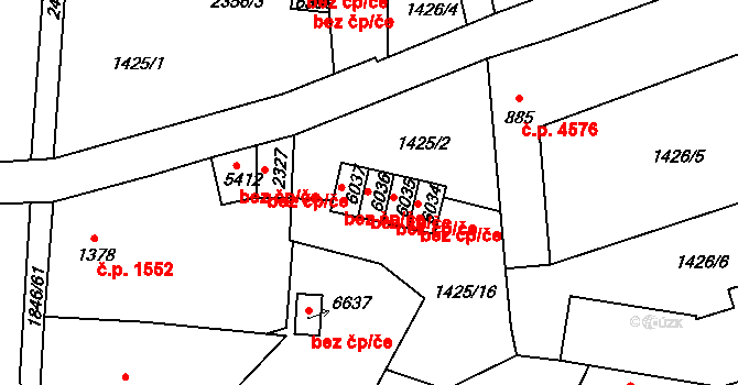 Jablonec nad Nisou 450, Katastrální mapa