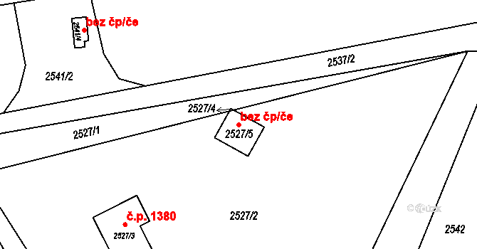 Orlová 82150320 na parcele st. 2527/5 v KÚ Horní Lutyně, Katastrální mapa