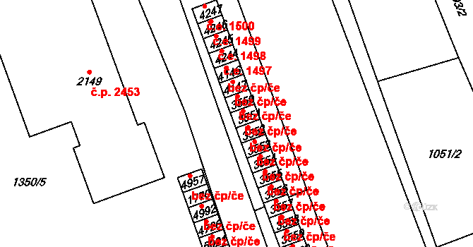 Blansko 1093, Katastrální mapa