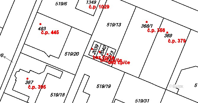 Neratovice 1376, Katastrální mapa