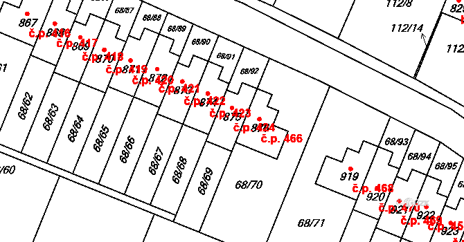 Velká Hleďsebe 424 na parcele st. 875 v KÚ Velká Hleďsebe, Katastrální mapa