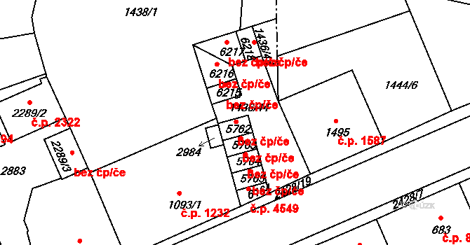 Jablonec nad Nisou 2316, Katastrální mapa