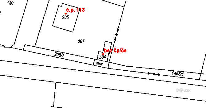 Valdice 39790321 na parcele st. 254 v KÚ Valdice, Katastrální mapa