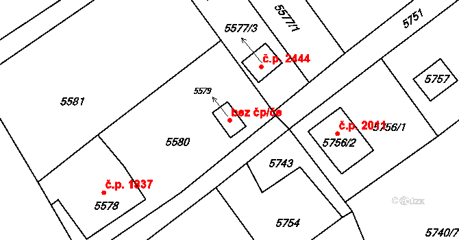 Krnov 45624321 na parcele st. 5579 v KÚ Krnov-Horní Předměstí, Katastrální mapa