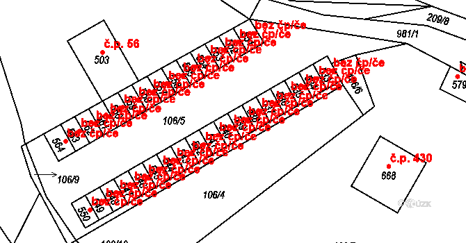 Žebrák 47047321 na parcele st. 539 v KÚ Žebrák, Katastrální mapa