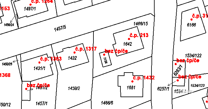 Šumperk 47273321 na parcele st. 5156 v KÚ Šumperk, Katastrální mapa