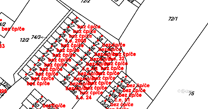Teplice 48387321 na parcele st. 46 v KÚ Sobědruhy, Katastrální mapa