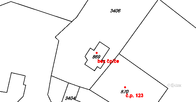 Malá Bystřice 51916321 na parcele st. 869 v KÚ Malá Bystřice, Katastrální mapa