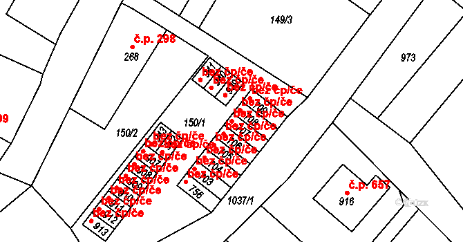 Chrast 41414322 na parcele st. 707 v KÚ Chrast, Katastrální mapa