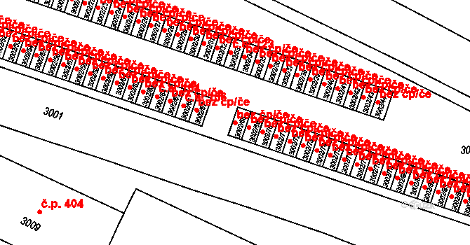 Litoměřice 47617322 na parcele st. 3002/68 v KÚ Litoměřice, Katastrální mapa
