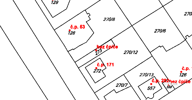 Neratovice 48676322 na parcele st. 273 v KÚ Lobkovice, Katastrální mapa
