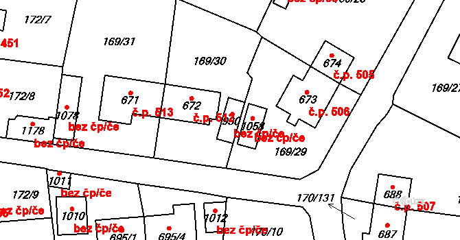 Košťany 49191322 na parcele st. 930 v KÚ Košťany, Katastrální mapa