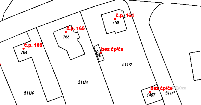 Broumov 40068323 na parcele st. 1226 v KÚ Broumov, Katastrální mapa
