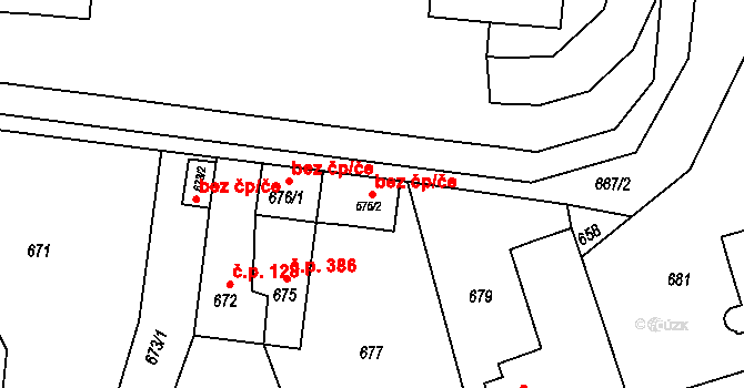 Velké Opatovice 44078323 na parcele st. 676/2 v KÚ Velké Opatovice, Katastrální mapa
